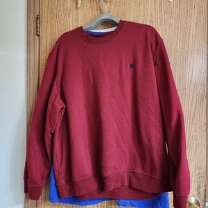 Izod Men's Crewneck Sweater in Deep Red